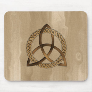 Botão Nó Celtic Triquetra Trinity Mousepad