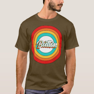 Botão Nome Camisa Botão Vintage Círculo