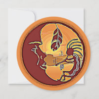 Botão Paisagem - Lua Kokopelli Feather 1