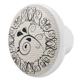 Botão/Puxe de Rolagem Preto