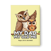 Botão Retângulo: Meu Pai Meu Velho (amarelo)