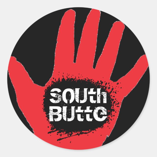 Botão Sul - Conjunto de Adesivos "Capturado com Mã (Frente)