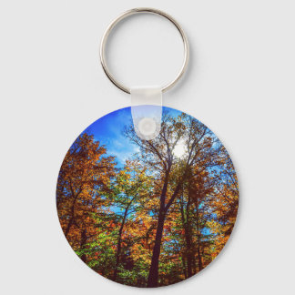 Botão Sunshine de outono Chaveiro