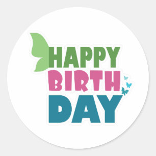 Botas adesivos para borboletas de aniversário