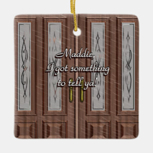 Botas De Amor No Ornamento Da Porta Frente