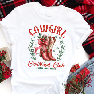 Botas de Férias do Clube de Natal Cowgirl