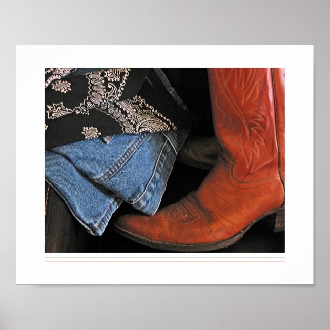 botas de vaqueiro poster (Frente)