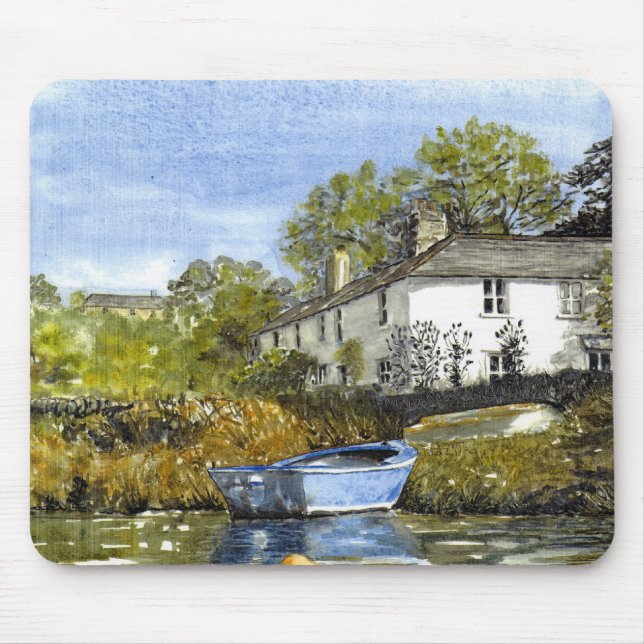 "Bote azul" Mousepad (Frente)