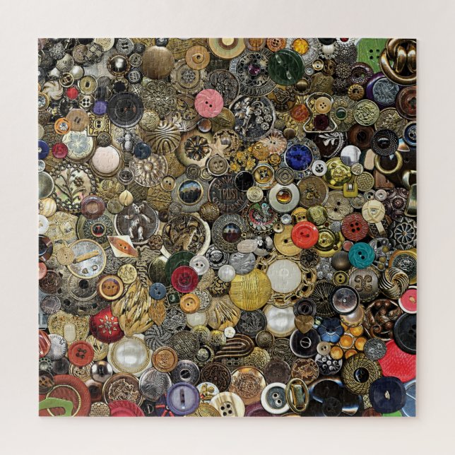 Botões Antigos, Quebra-cabeça Para Adultos (Vertical)