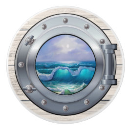 Botões de Gaveta de Porthole Náutica