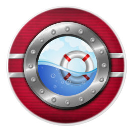 Botões de Gaveta de Porthole Náutica