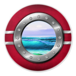 Botões de Gaveta de Porthole Náutica