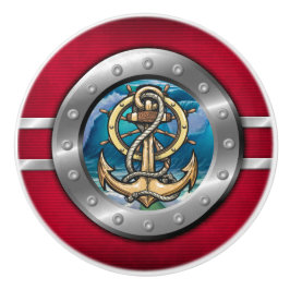 Botões de Gaveta de Porthole Náutica