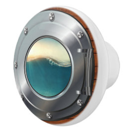 Botões de Gaveta de Porthole Náutica