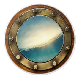 Botões de Gaveta de Porthole Náutica