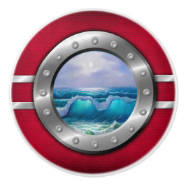 Botões de Gaveta de Porthole Náutica