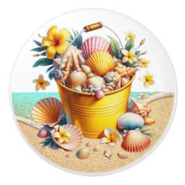 Botões de Gaveta do Shell do Mar de Praia - SRF
