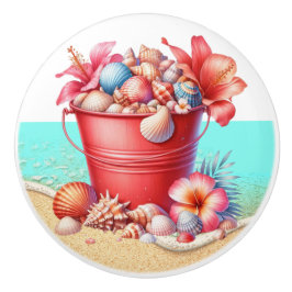 Botões de Gaveta do Shell do Mar de Praia - SRF