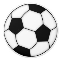 Botões de porcelana de futebol