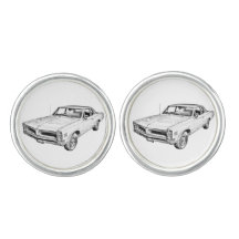 Ilustração 1966 do carro do músculo de Pontiac Le