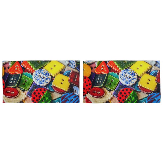 Botões decorativos coloridos (Frente - conjunto)