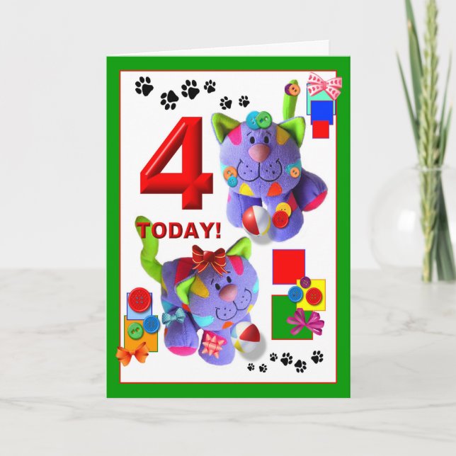 BOTÕES E ARCOS O QUITTENTE 4º. Cartão de Aniversár (Frente)