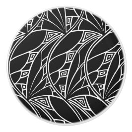 Botões preto e branco do armário do design de Deco