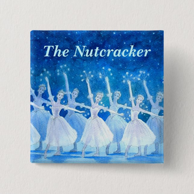 BÓTON QUADRADO 5.08CM 雪の精の踊り　スクエア缶バッジ (Frente)