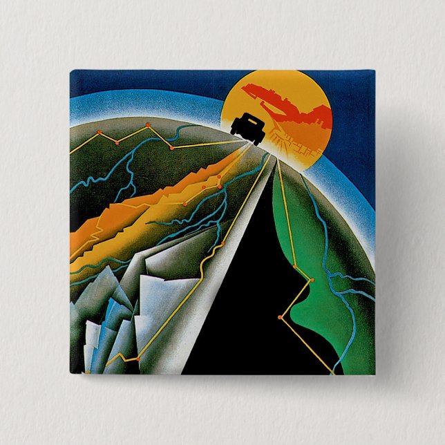 Bóton Quadrado 5.08cm 10ª Manifestação de Monte Carlo (Frente)