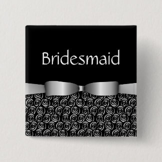 Bóton Quadrado 5.08cm 100 Rosettes que Wedding botões da dama de honra -