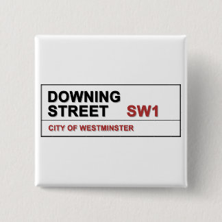 Bóton Quadrado 5.08cm 10 Downing Street London Inglaterra