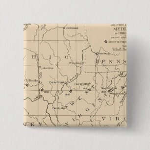 Bóton Quadrado 5.08cm 16 Centro da população 17901900
