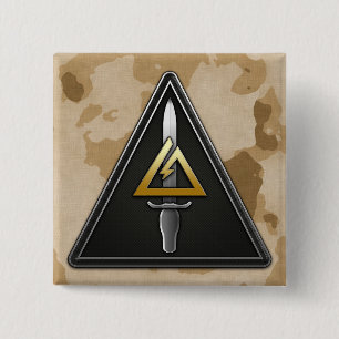 Bóton Quadrado 5.08cm 1ruas Especiais Destacamento Operacional-Delta