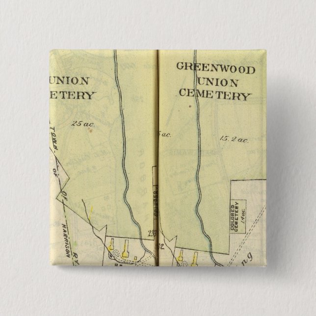 Bóton Quadrado 5.08cm 232233 Harrison, Rye (Frente)