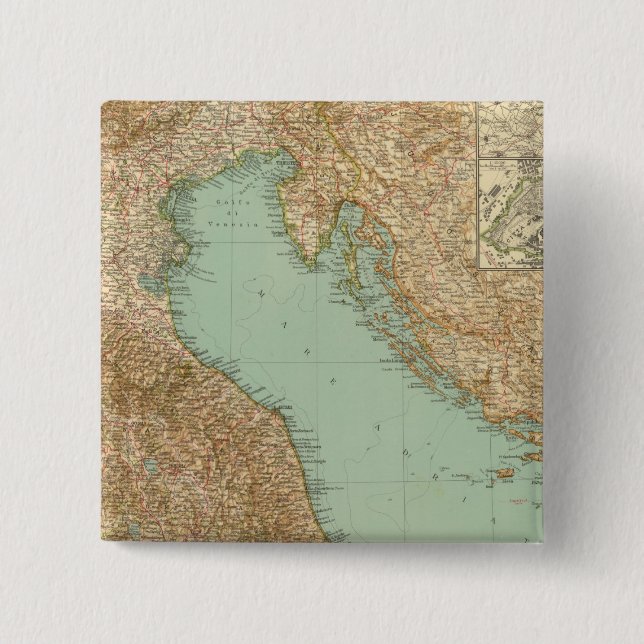 Bóton Quadrado 5.08cm 2426 Norte de Itália (Frente)