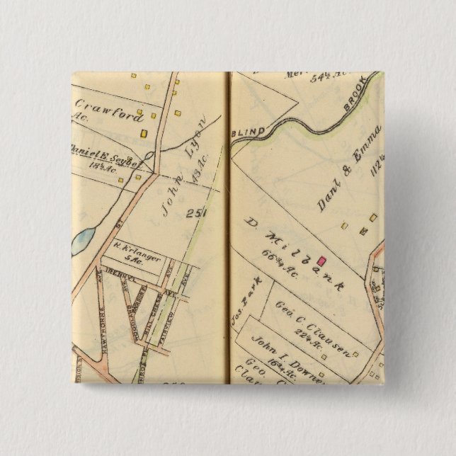 Bóton Quadrado 5.08cm 260261 Rye, Harrison (Frente)