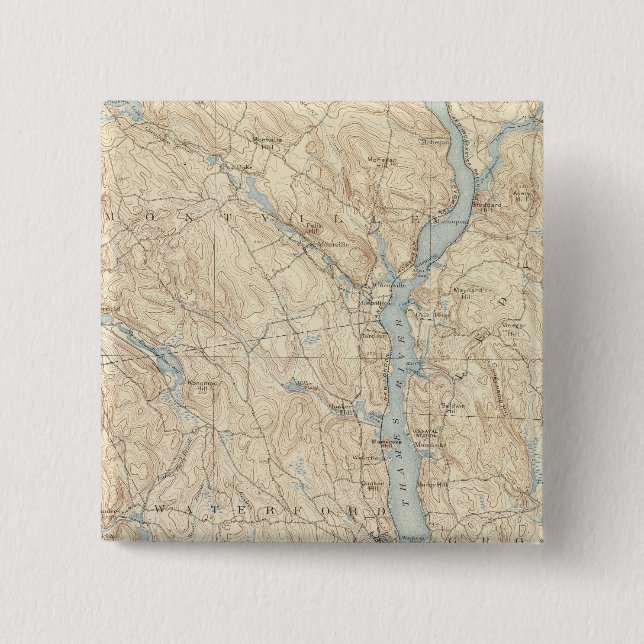 Bóton Quadrado 5.08cm 29 New London sheet (Frente)