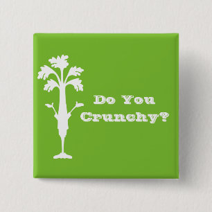 Bóton Quadrado 5.08cm 2" "crocante" botão quadrado