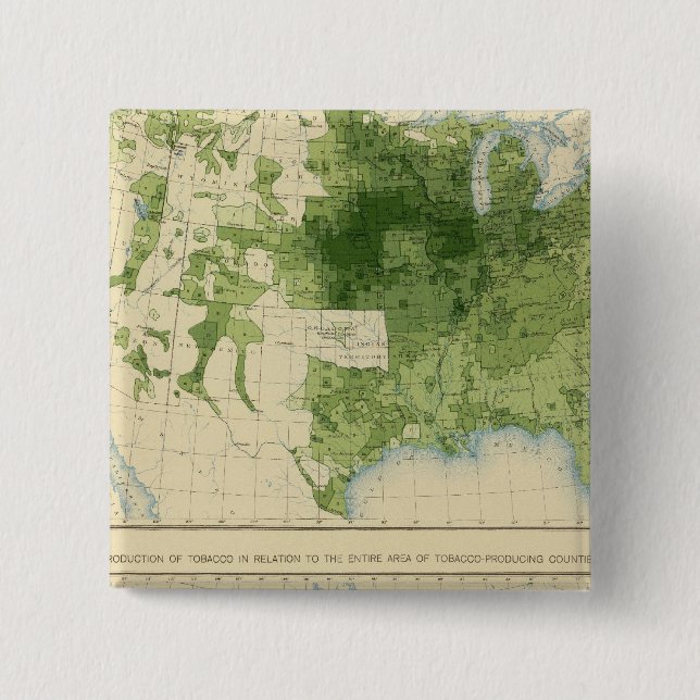 Bóton Quadrado 5.08cm 51 Grãos, cigarro 1890 (Frente)