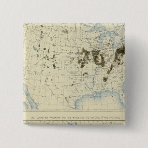 Bóton Quadrado 5.08cm 58 Carvão 1890, minério de ferro 1889