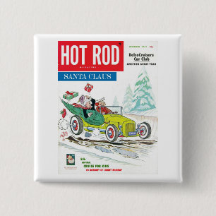 Bóton Quadrado 5.08cm 5o pino anual do papai noel