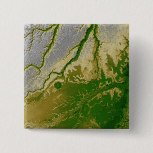 Bóton Quadrado 5.08cm A Amazônia boliviana