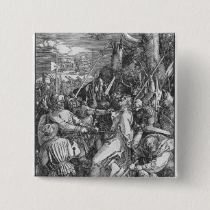 Bóton Quadrado 5.08cm A apreensão do Jesus Cristo, 1510