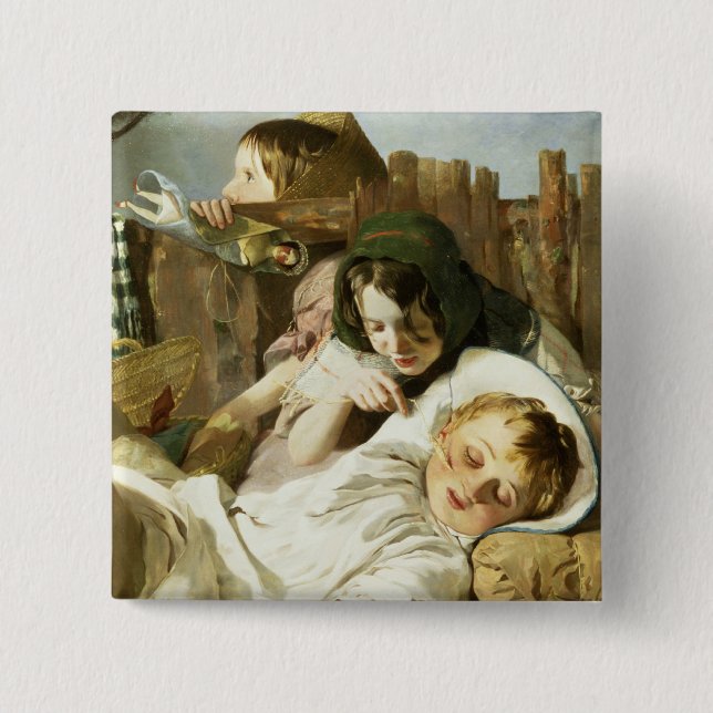 Bóton Quadrado 5.08cm A arrelia (Frente)