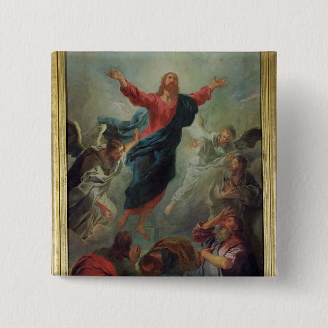 Bóton Quadrado 5.08cm A ascensão, 1721 (Frente)