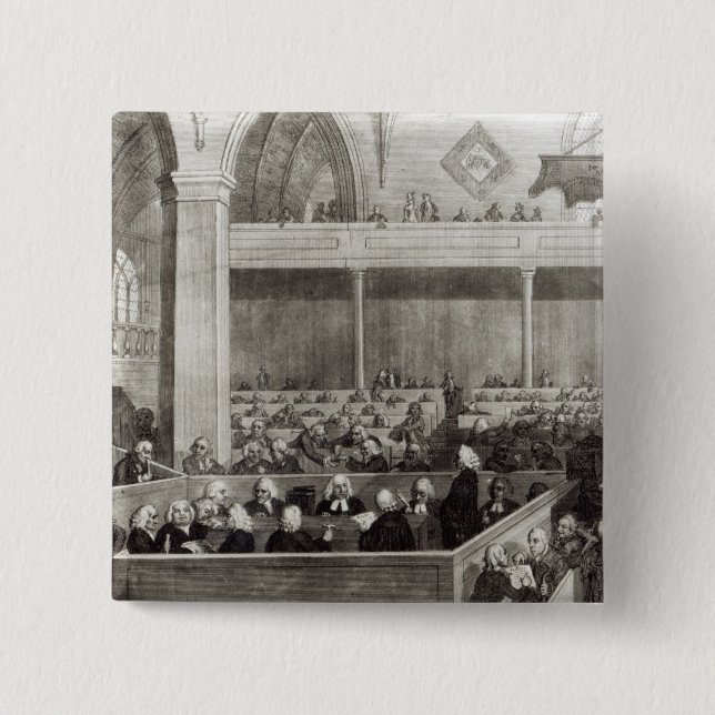 Bóton Quadrado 5.08cm A assembleia geral de Kirk de Scotland (Frente)