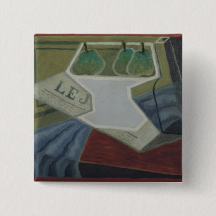 Bóton Quadrado 5.08cm A bacia de fruta, 1925-27