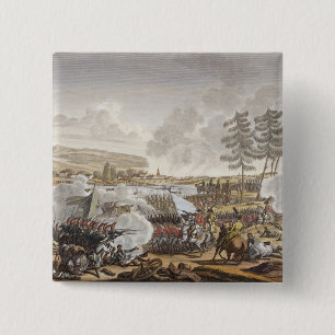 Bóton Quadrado 5.08cm A batalha de Friedland, o 14 de junho de 1807,