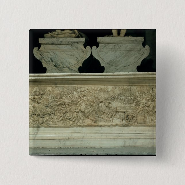 Bóton Quadrado 5.08cm A batalha de Marignano (Frente)