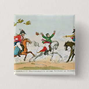 Bóton Quadrado 5.08cm A batalha de Waterloo
